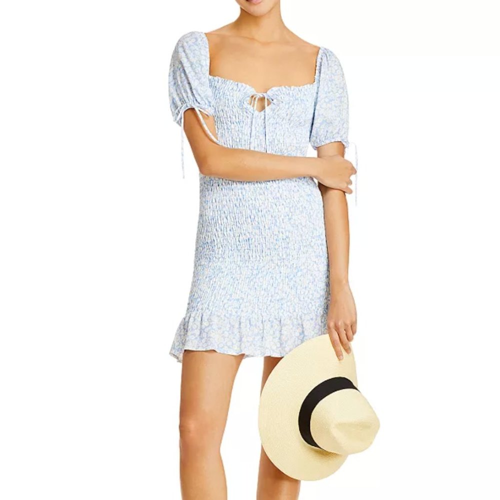 Blue Floral Dress - Lost & Wander